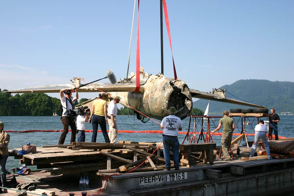 Search and recovery of a WW II fighter plane